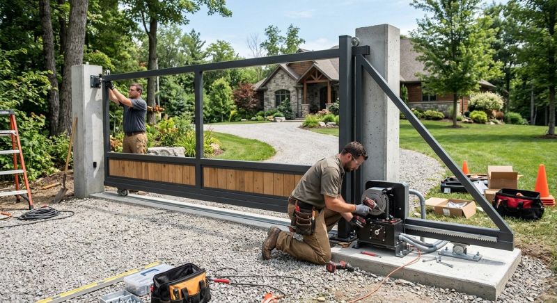 Driveway Gate Installation in Cary, NC