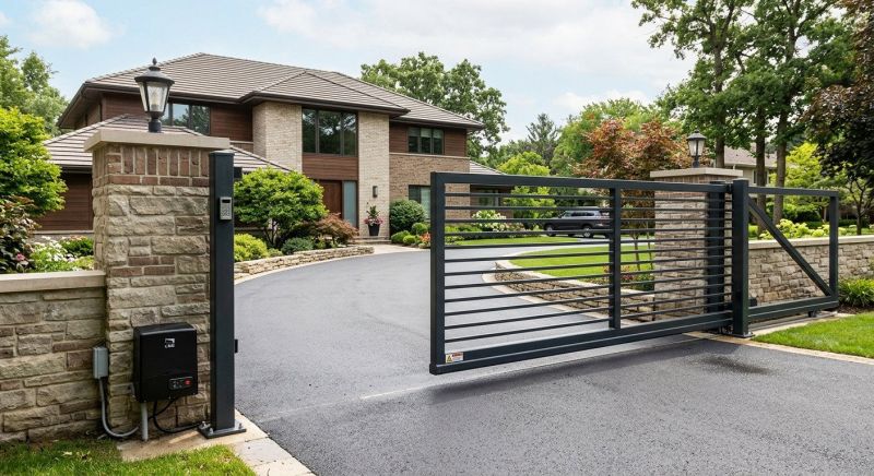 Motorized Gate Installation in Naperville, IL