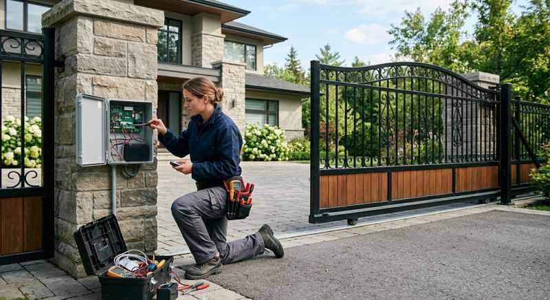 Remote Gate Installation in Cary, NC